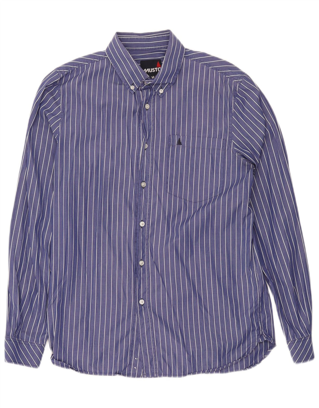 Cămașă pentru bărbați Musto Medium Blue Pinstripe