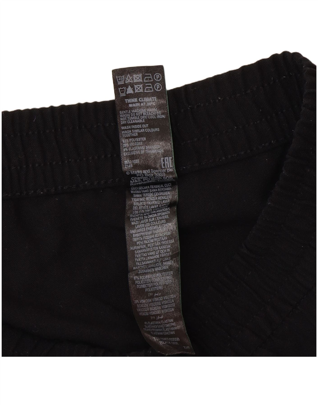 Pantaloni de trening pentru femei Marks & Spencer UK 14 Poliester mediu negru