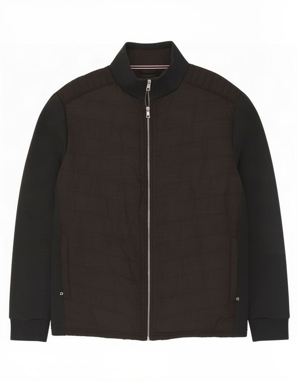 Jachetă căptușită pentru bărbați Marks & Spencer UK 42 XL, bumbac negru color bloc