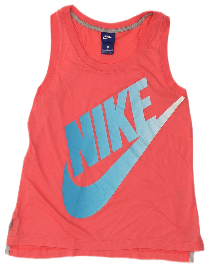 Top cu vestă grafică pentru femei NIKE UK 10, poliester roz mic