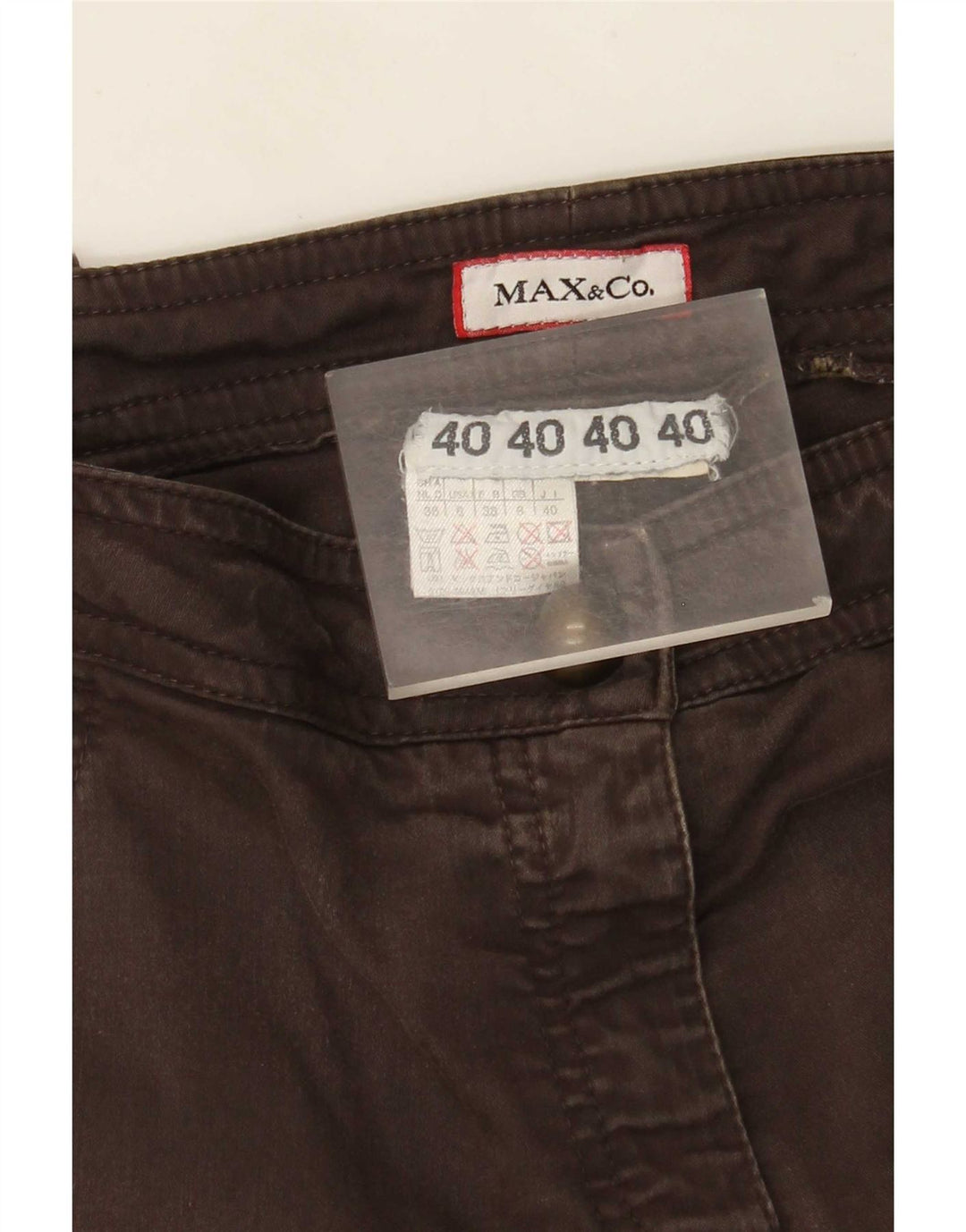 Max&Co. Pantaloni cargo subțiri pentru femei UK 8 Small W30 L29 maro