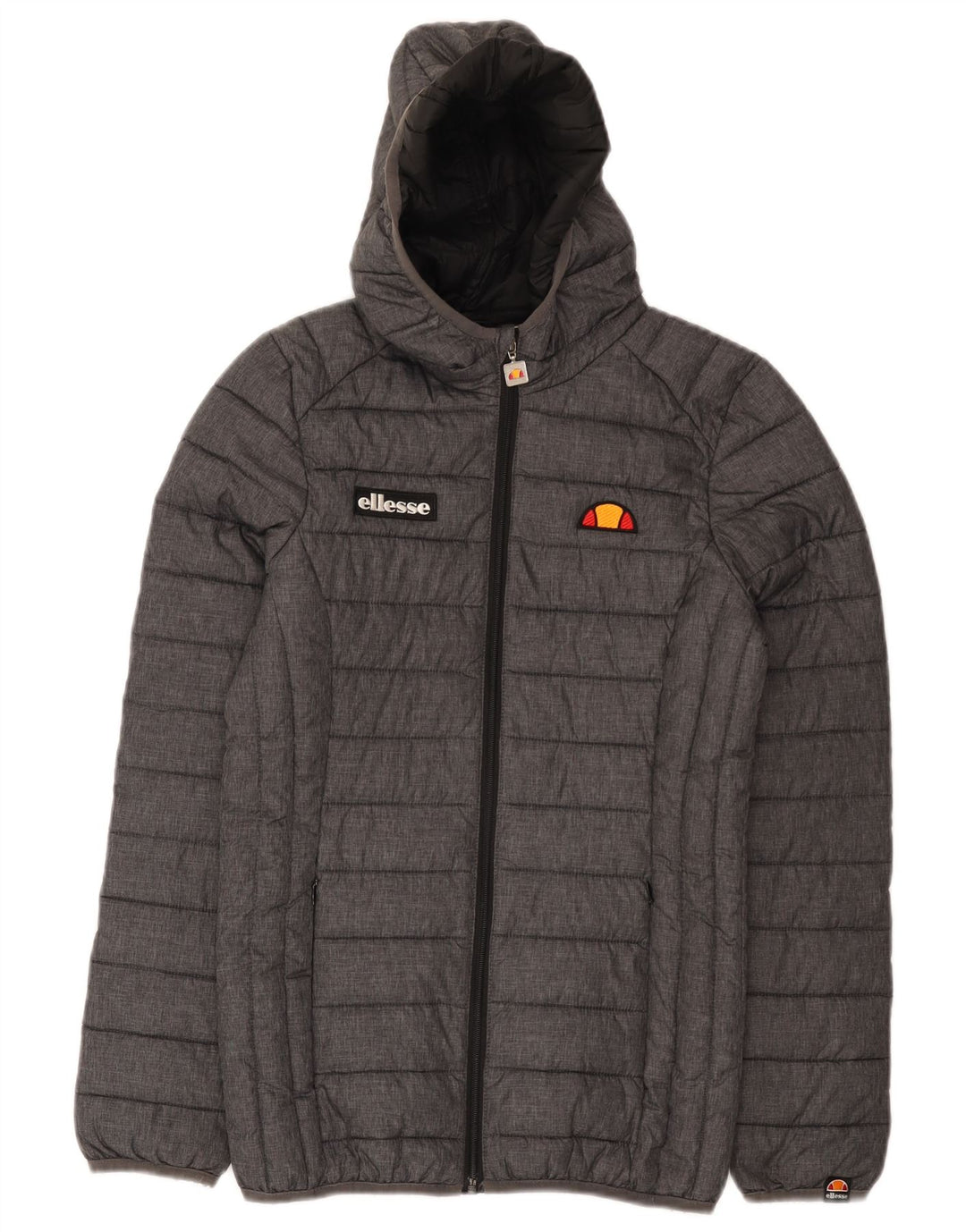 Jachetă căptușită cu glugă pentru femei Ellesse UK 6 XS nailon gri