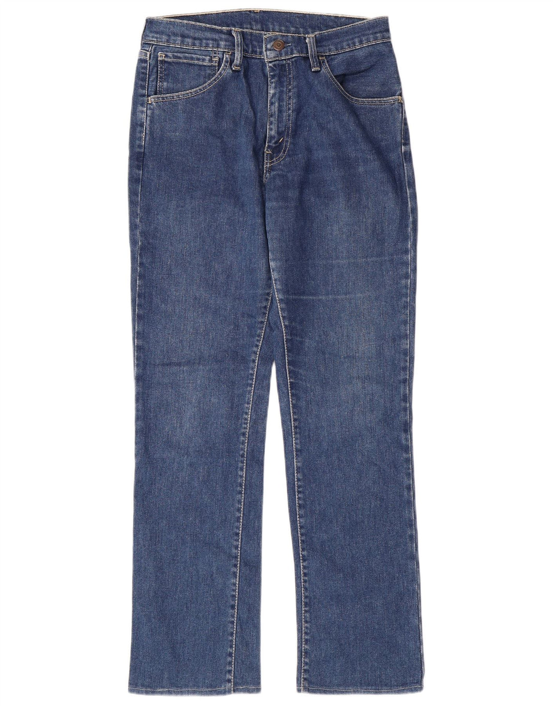LEVI'S Womens Straight Jeans W32 L29 Blue Cotton