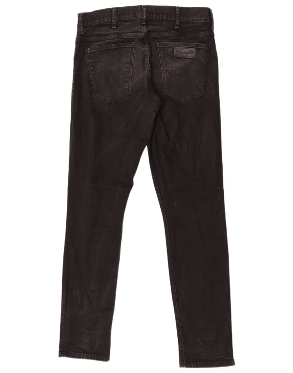 Blugi pentru bărbați Wrangler Larston Slim W33 L34, bumbac negru