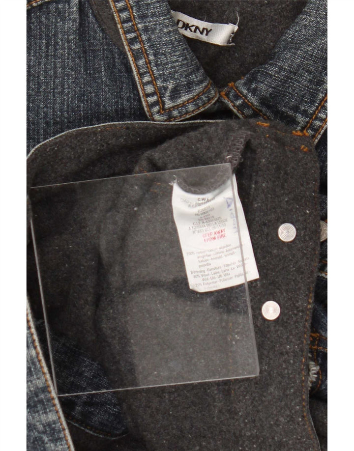 Dkny Boys Graphic Denim Jacket 5-6 Ani Bumbac Albastru