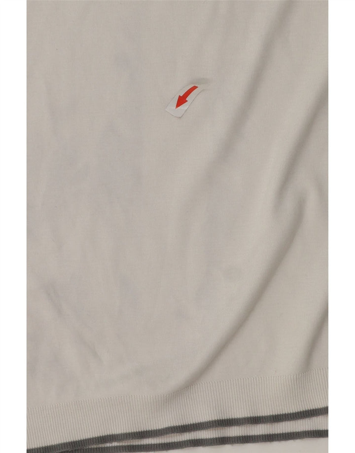 Tricou polo pentru bărbați Ted Baker Mărimea 5 XL Bumbac alb