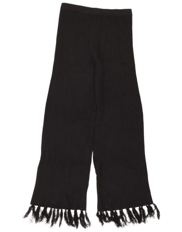 Pantaloni largi din tricot pentru femei Zara L32 L31 Viscoză neagră