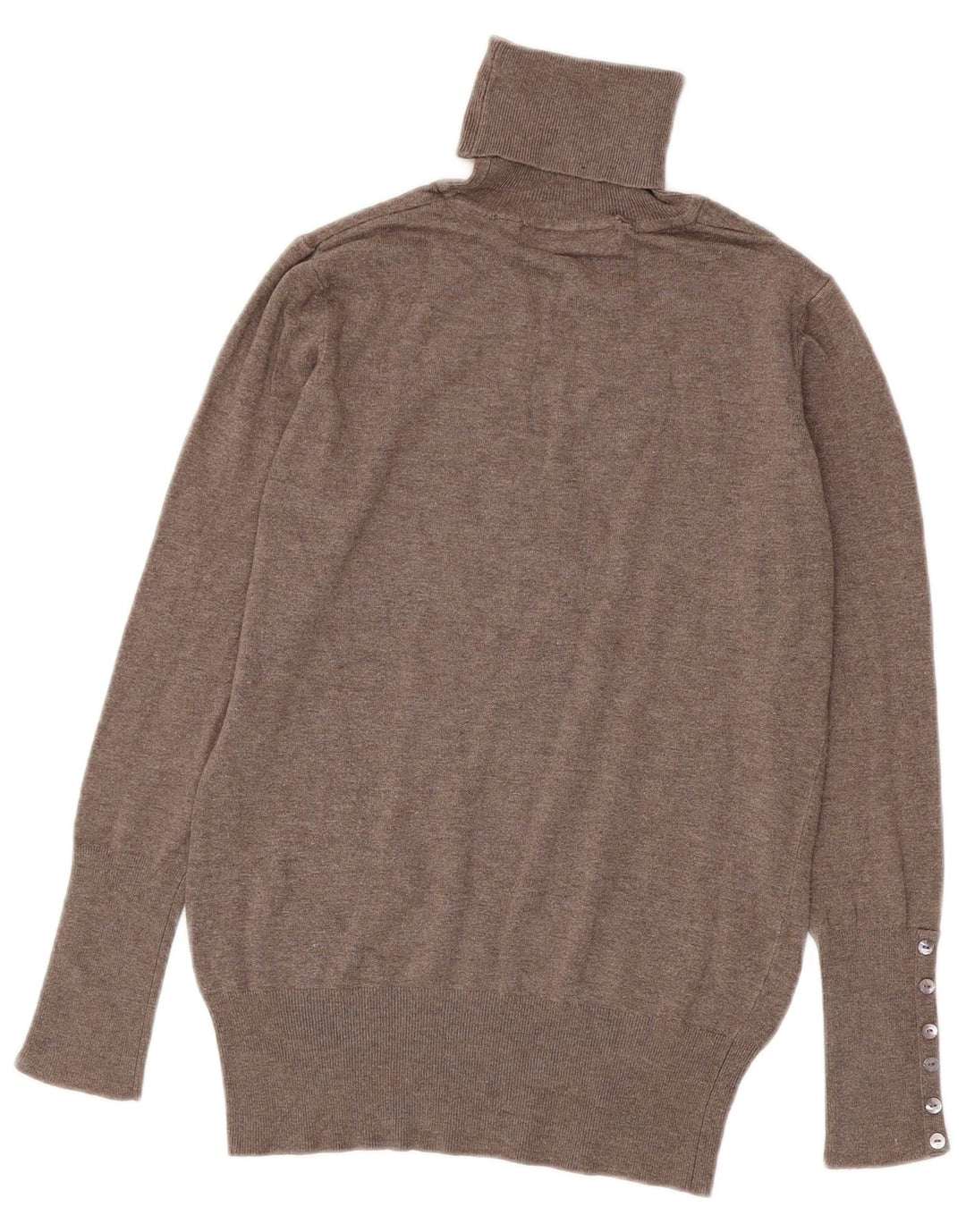 Pulover pentru femei cu gât rulat Zara UK 14 mare, maro, raion