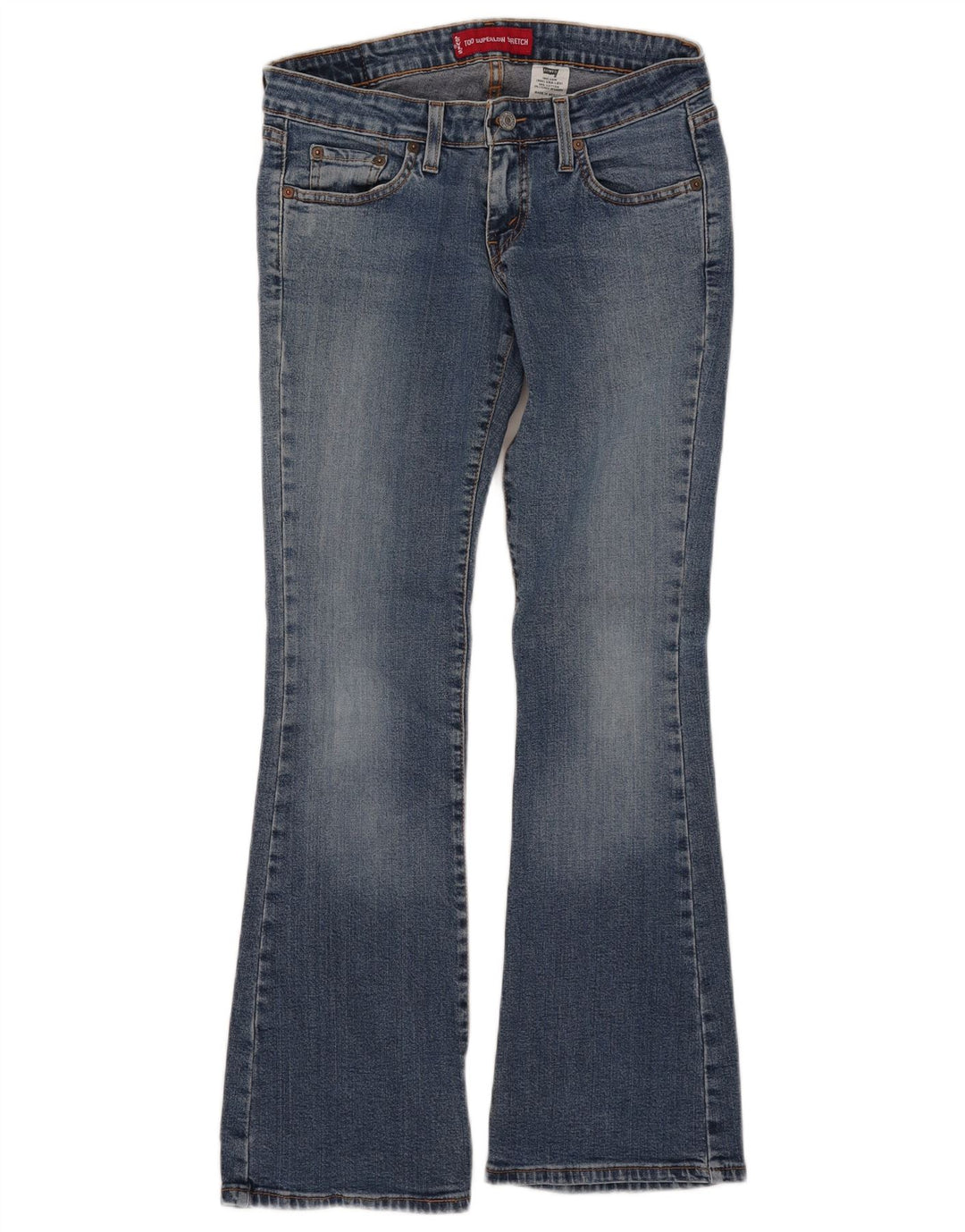 Blugi Levi's 524 Super Low Bootcut Medium W30 L30 Bumbac albastru