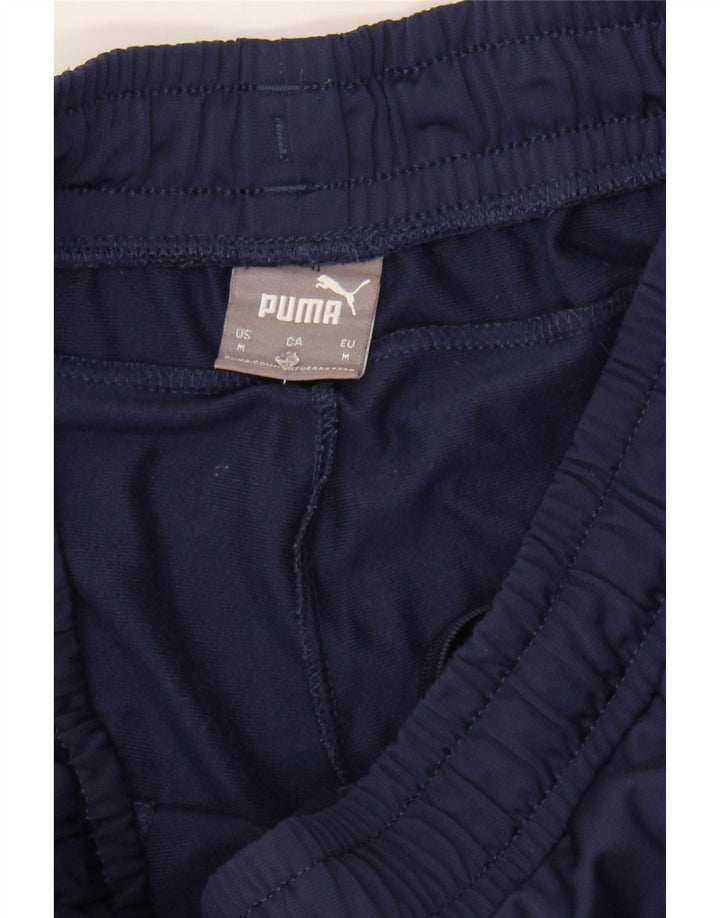 PUMA Mens Tracksuit Trousers Joggers Medium  Navy Blue Polyester Vintage Puma and Second-Hand Puma from Messina Hembry 