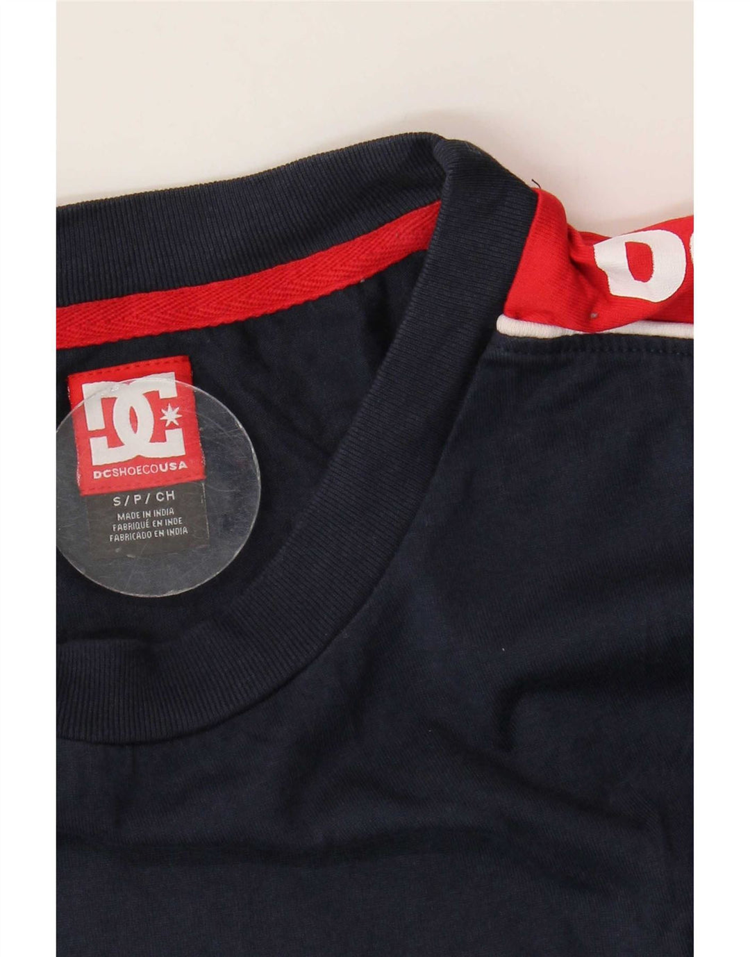 Tricou grafic DC pentru bărbați Top mic, albastru bleumarin, colorblock