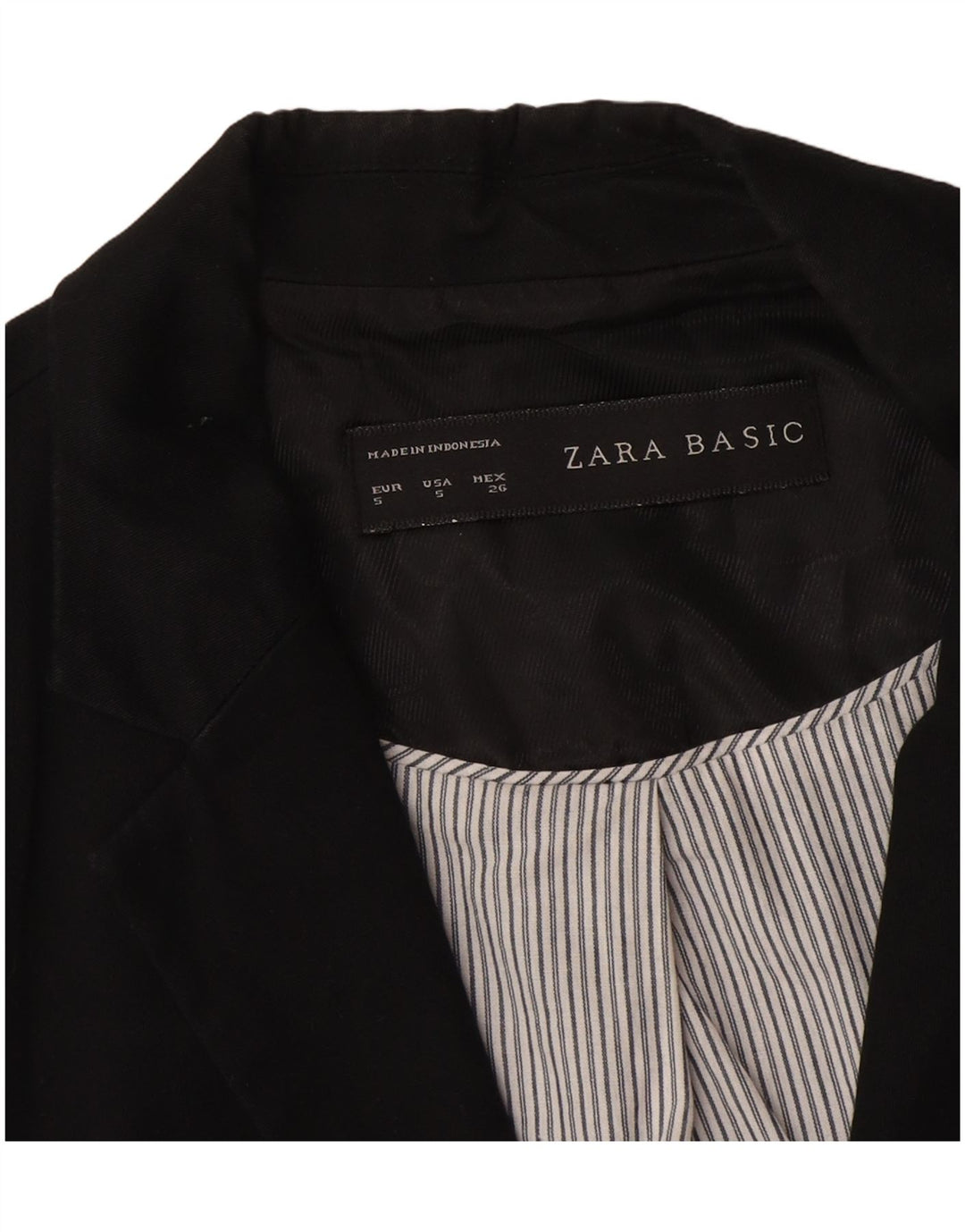 Sacou blazer pentru femei Zara, cu 1 nasture, UK 10 Mic Negru