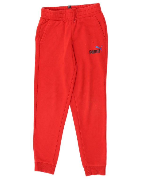 Puma Fete Trening Pantaloni Joggeri 9-10 Ani Roșu Bumbac