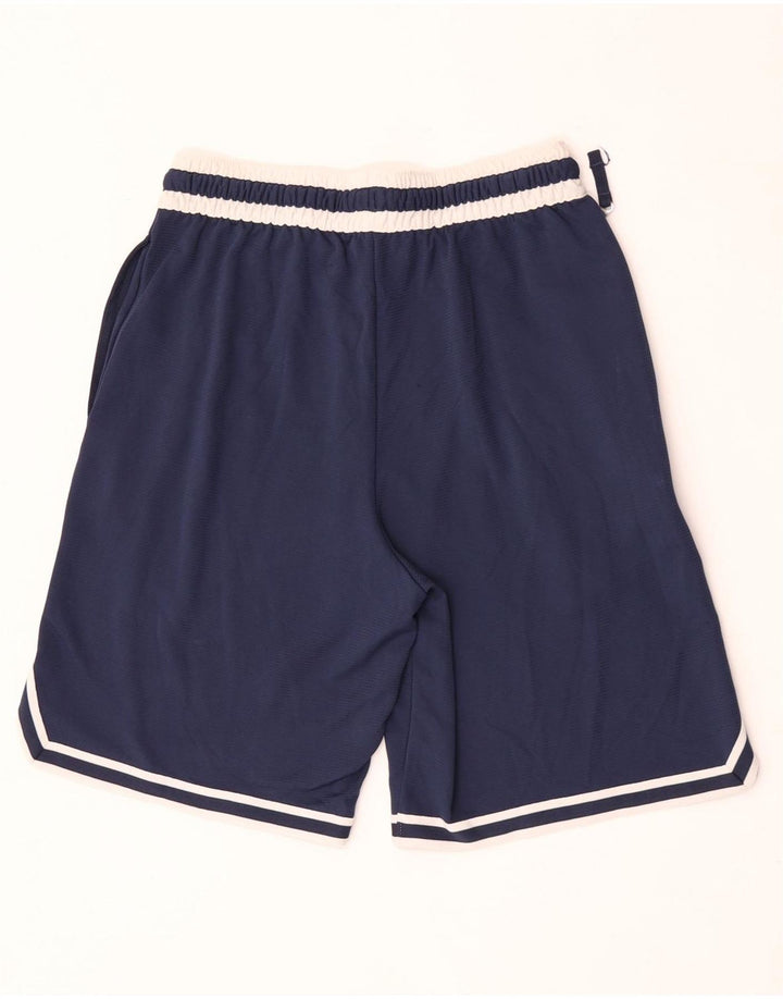Pantaloni scurți sport Nike pentru bărbați, medii, bleumarin, poliester color bloc