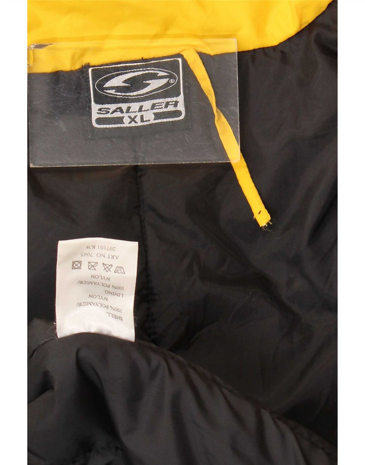 Jachetă Windbreaker pentru bărbați cu grafică Saller UK 42 XL, neagră, poliamidă color bloc