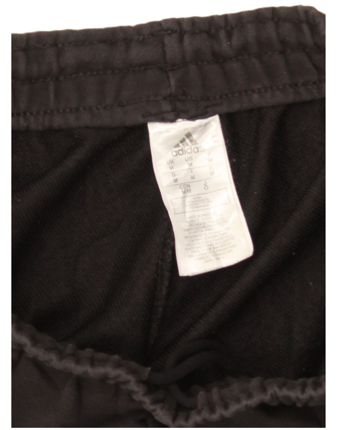 Pantaloni de trening Adidas pentru bărbați, bumbac negru mediu