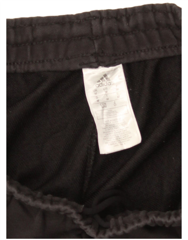 Pantaloni de trening Adidas pentru bărbați, bumbac negru mediu