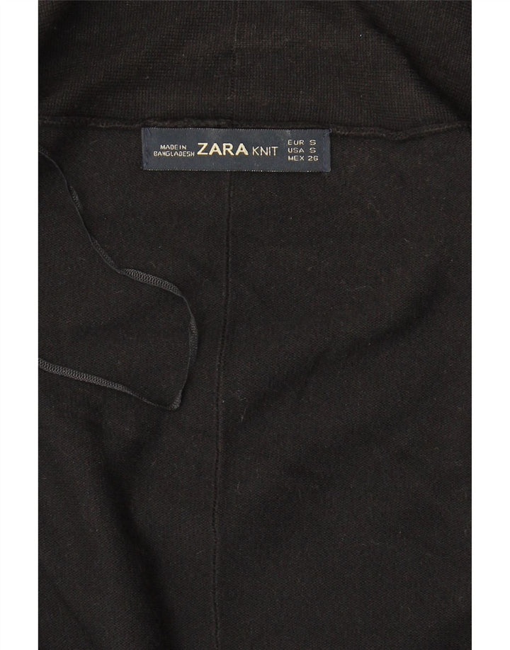 Pulover cardigan deschis pentru femei Zara UK 10 Mic Negru