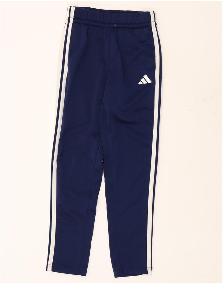 Pantaloni de trening Adidas Climacool pentru baieti 11-12 ani poliester bleumarin