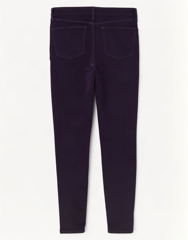 Pantaloni casual din catifea skinny pentru femei J Brand W29 L30 bumbac violet