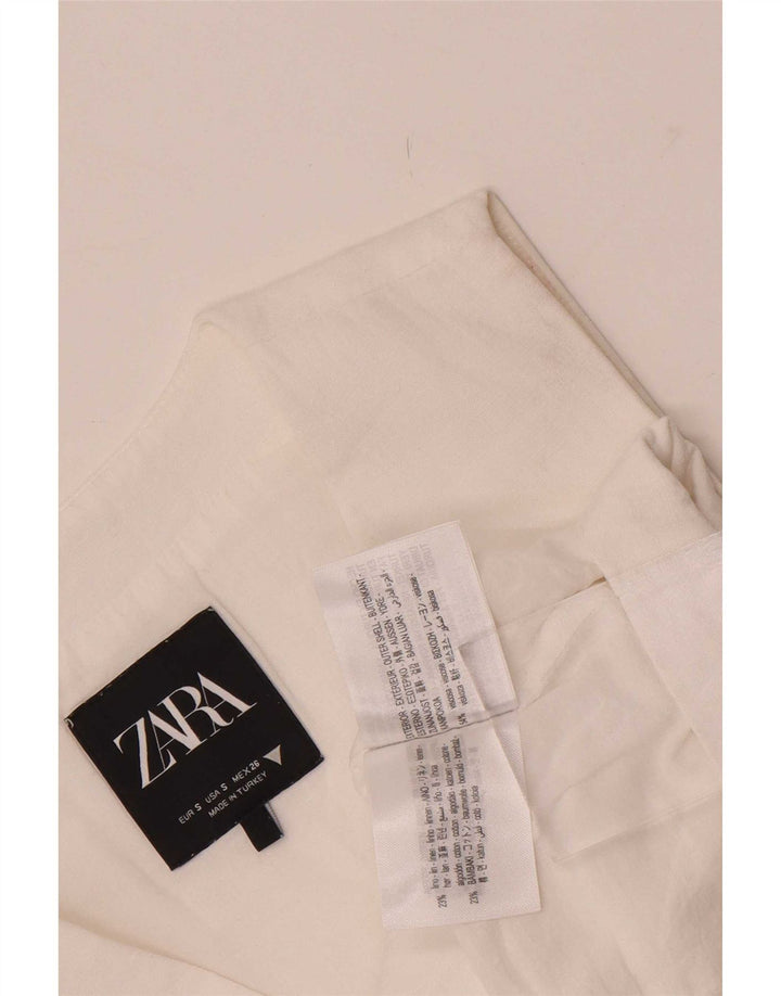 Vestă pentru femei Zara UK 10 Small White Viscose