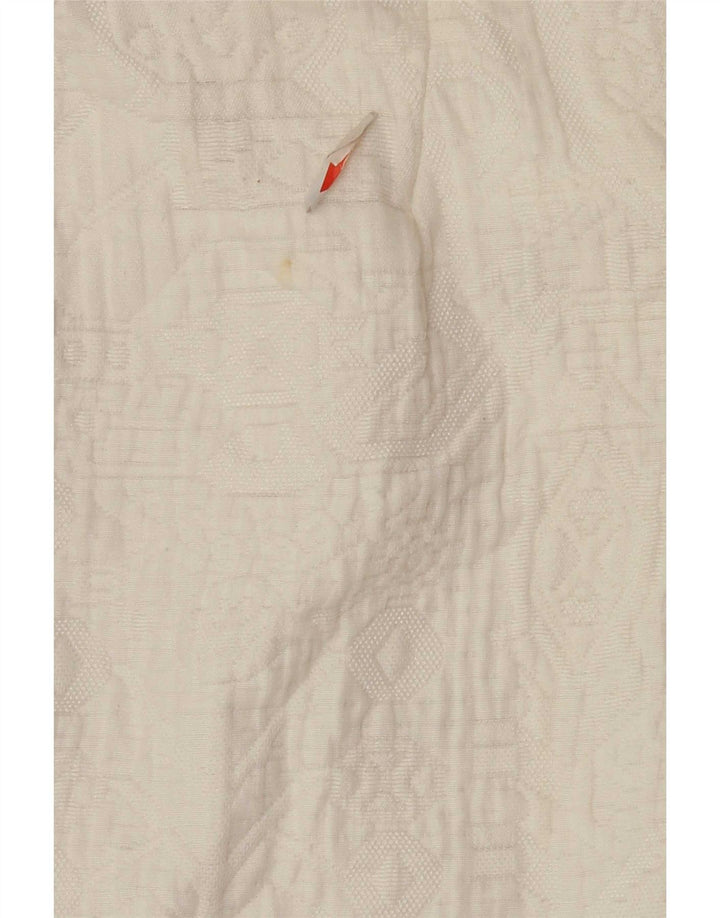 Jachetă Utilitară pentru Damă Zara UK 18 XL Poliester Geometric Alb