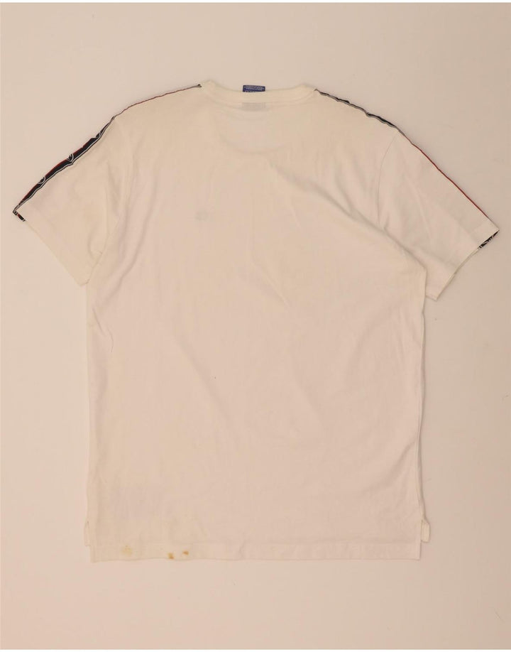 Tricou grafic pentru bărbați Champion Top Mediu Alb Colorblock