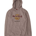Hard Rock Cafe pentru bărbați Amsterdam Graphic Hoodie Pulover mare, gri, poliester