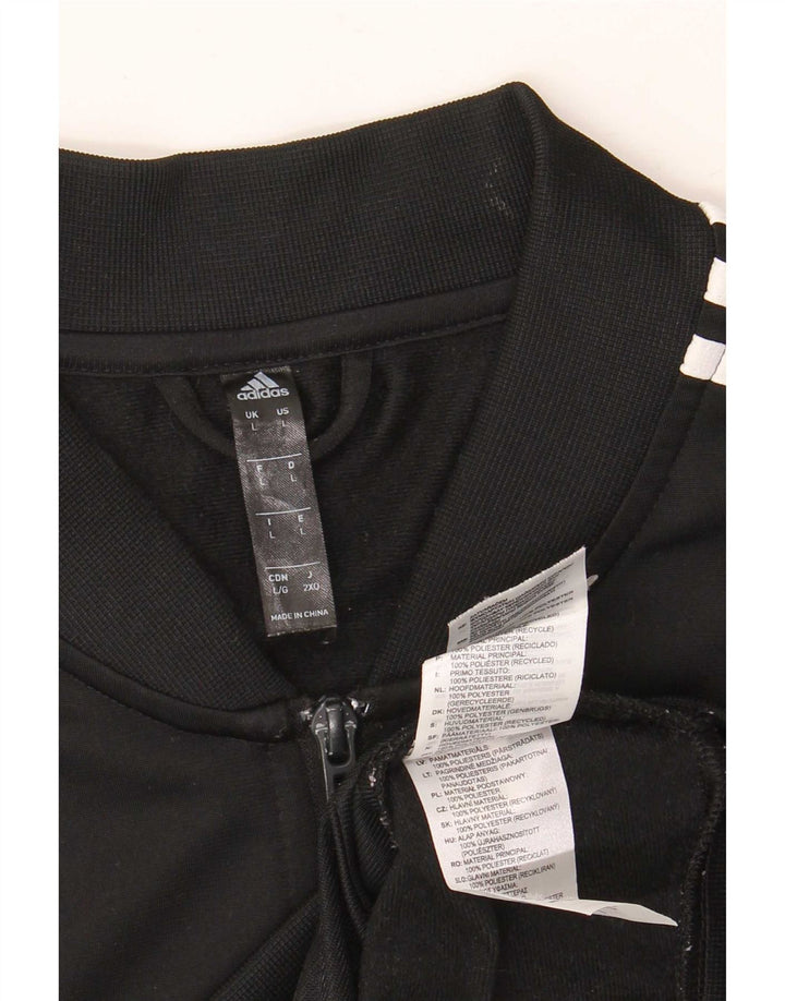 Jachetă de trening pentru bărbați Adidas, mare, negru, poliester