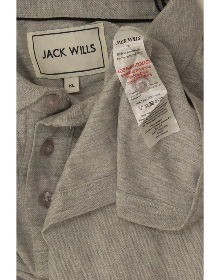 Tricou polo Jack Wills pentru bărbați XL, bumbac gri
