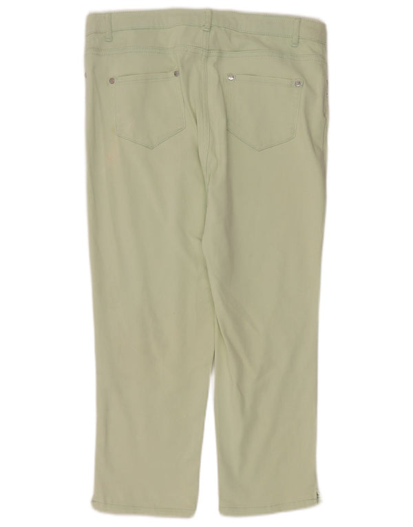 Marks & Spencer Blugi Capri cu talie înaltă pentru femei UK 14 Large W32 L22 Turcoaz
