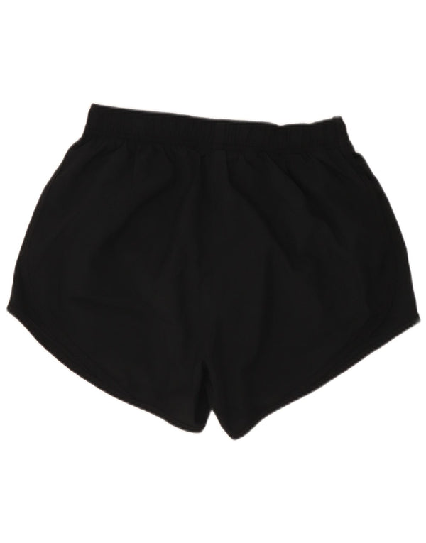 Pantaloni scurti sport NIKE Dri Fit pentru femei UK 10 Poliester negru mic