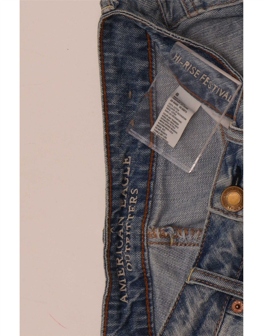 Pantaloni scurți din denim învechit pentru femei American Eagle US 8 Medium W30 Blue