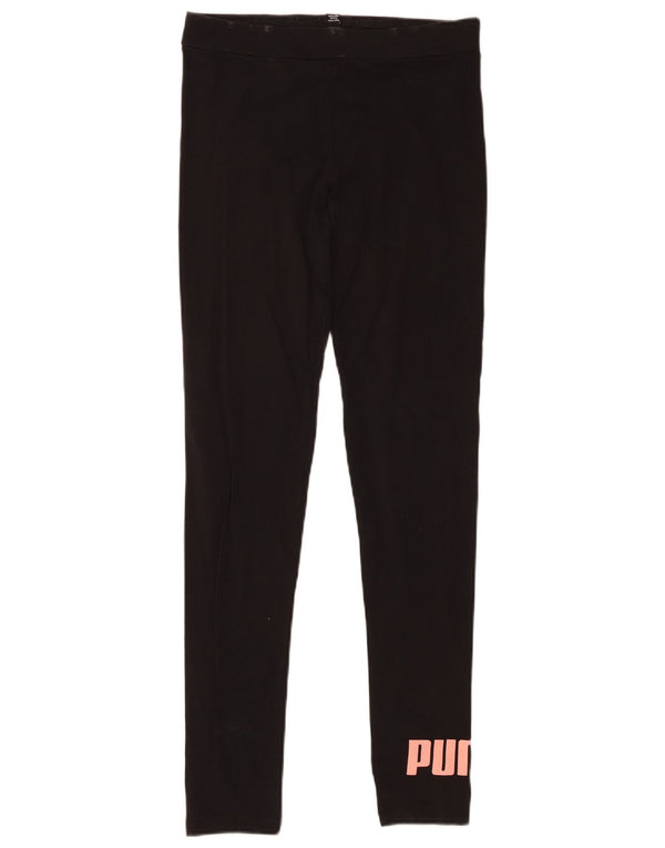 Leggings grafic Puma Fete 15-16 Ani Bumbac Negru