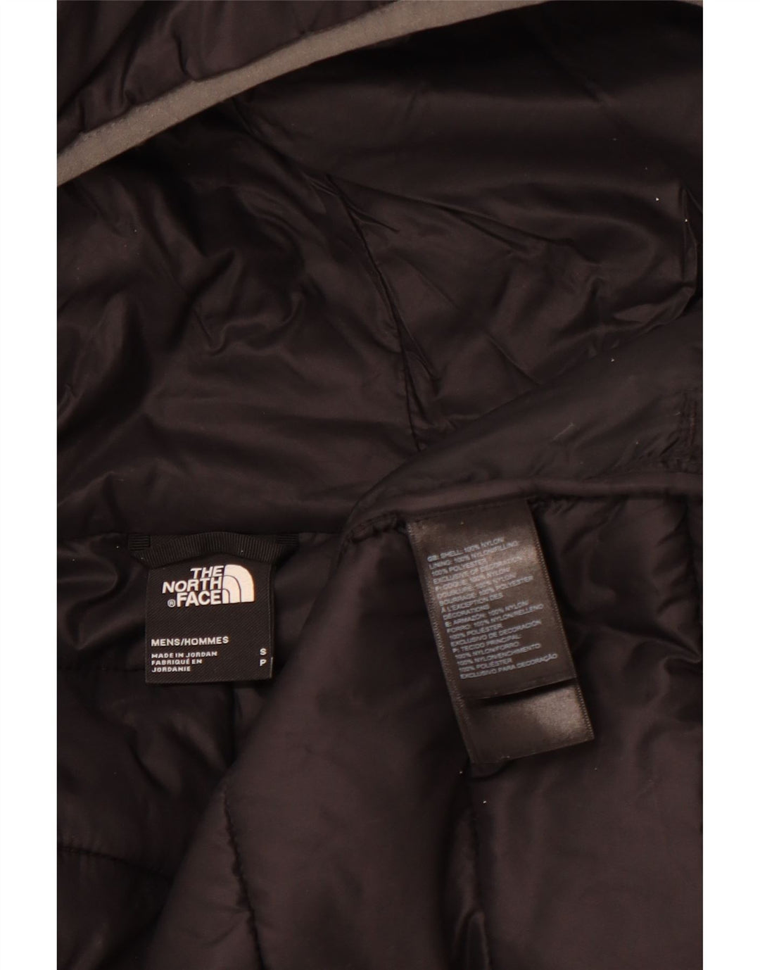 Jachetă căptușită cu glugă pentru bărbați THE NORTH FACE UK 36 Small Black Nylon