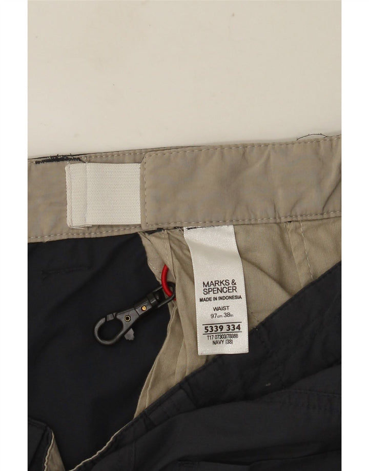 MARKS & SPENCER Pantaloni scurți cargo pentru bărbați W38 XL bumbac gri