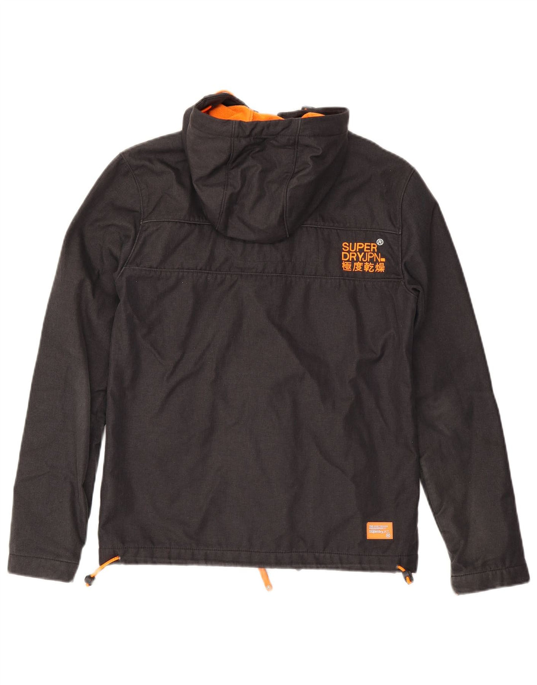 SUPERDRY Windtrekker Windbreaker Jacket cu glugă pentru bărbați UK 38 Medium Black