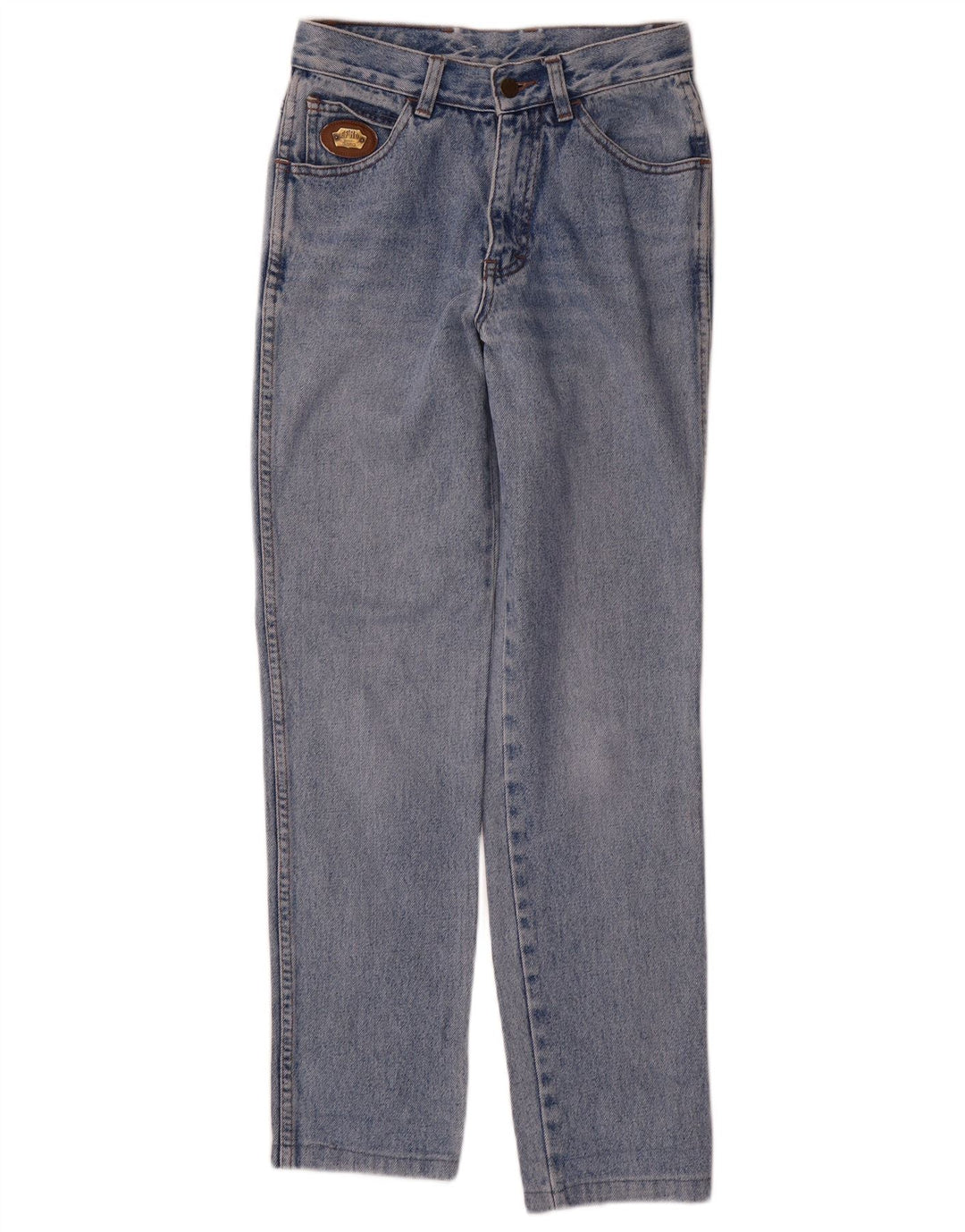 Blugi slim dama vintage W26 L29 bumbac albastru