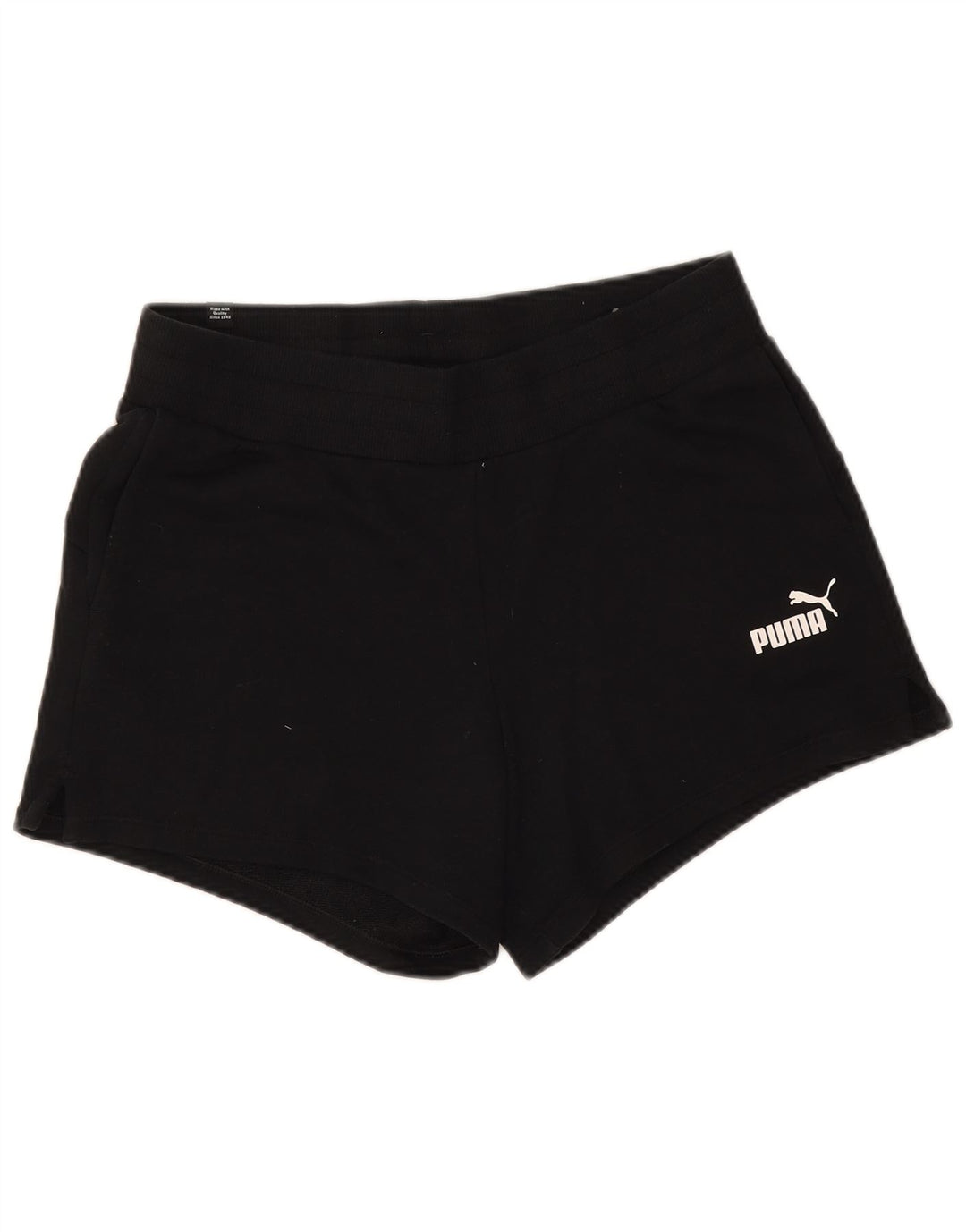 Pantaloni scurti sport Puma pentru femei UK 12 Poliester mediu negru