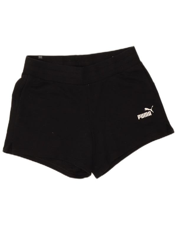 Pantaloni scurti sport Puma pentru femei UK 12 Poliester mediu negru