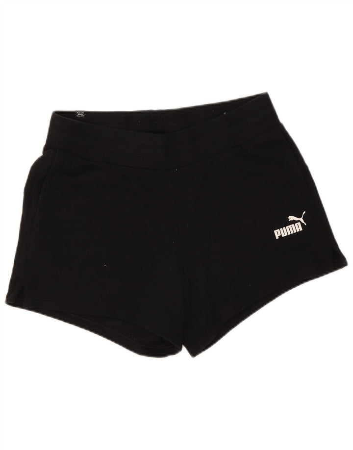 Pantaloni scurti sport Puma pentru femei UK 12 Poliester mediu negru