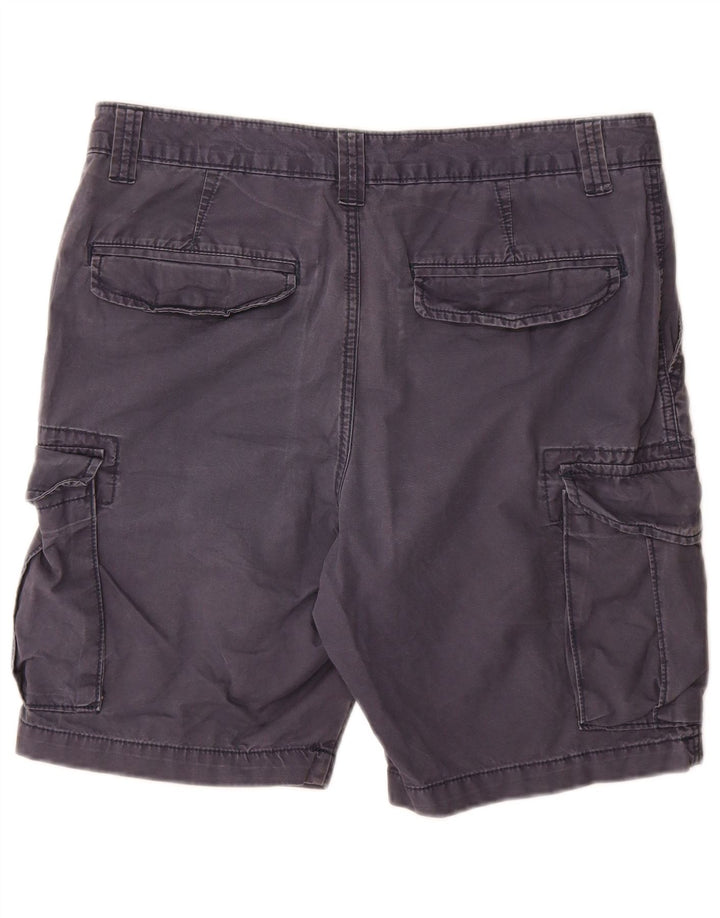 Pantaloni scurți cargo pentru bărbați Marks & Spencer W34, mari, albastru, bumbac