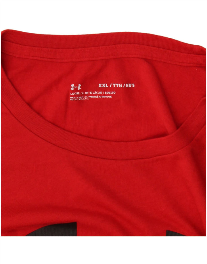 Tricou grafic Under Armour pentru bărbați Top 2XL, roșu