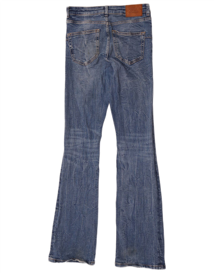 Blugi evazați pentru femei Zara EU 36 XS W26 L34 Albastru