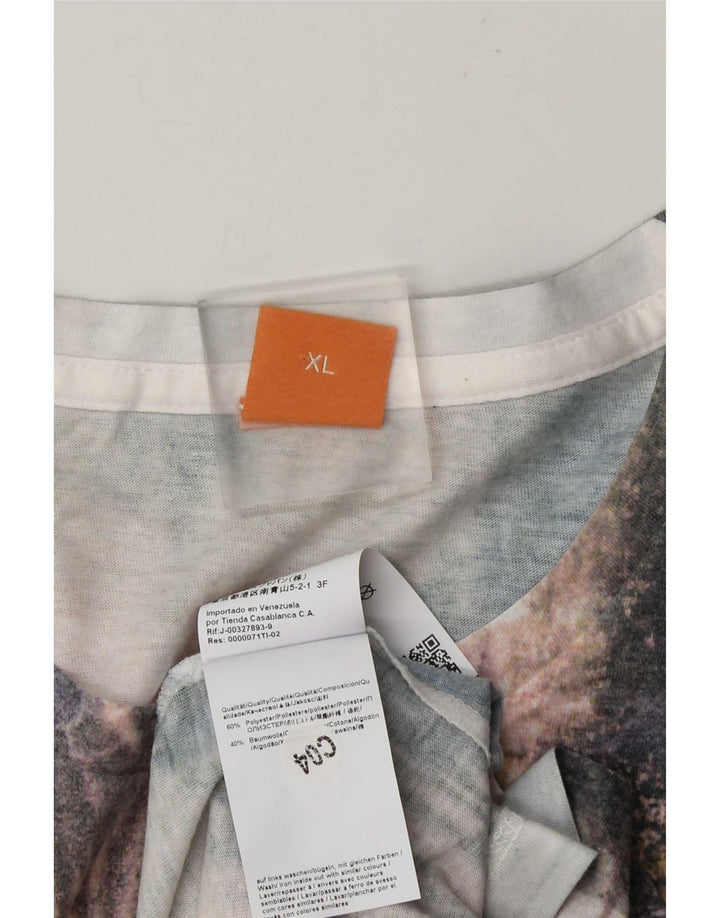 Tricou Hugo Boss pentru bărbați cu model abstract Top XL poliester multicolor