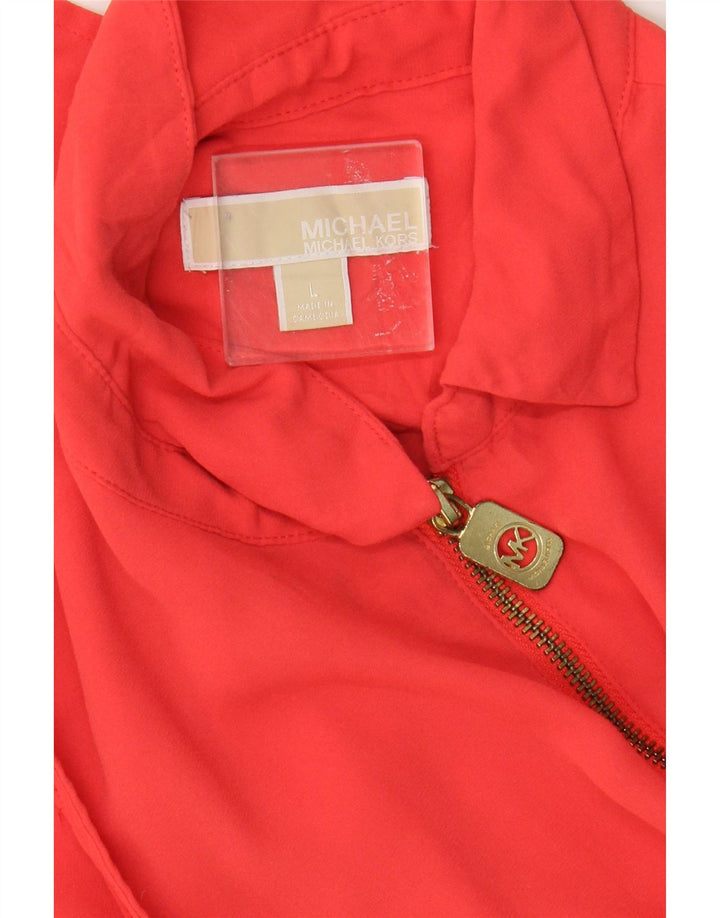 Bluză fără mâneci pentru femei MICHAEL KORS UK 14 Large Red