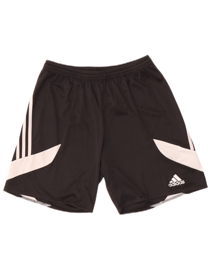Pantaloni scurți sport pentru bărbați Adidas, mediu negru, poliester color bloc
