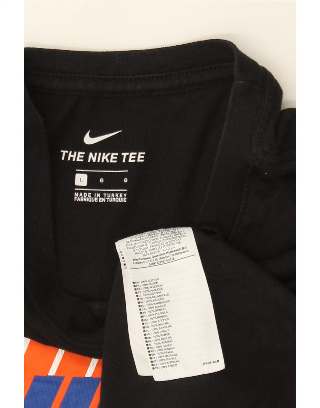 Tricou grafic Nike pentru bărbați Top mare din bumbac negru