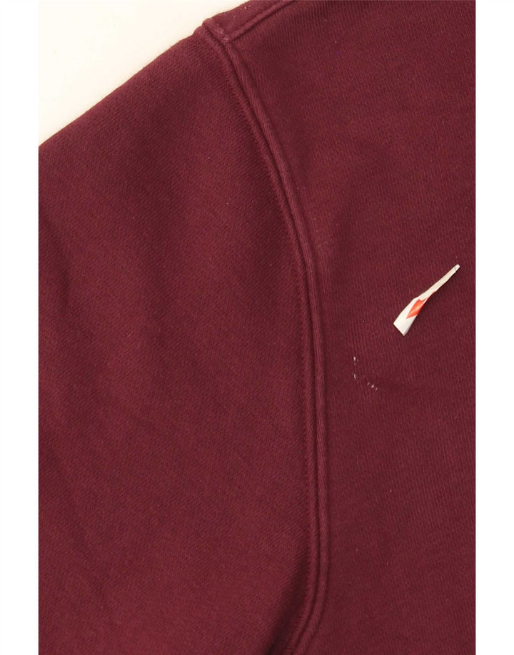 Pulover Adidas pentru bărbați, bumbac mediu burgundă
