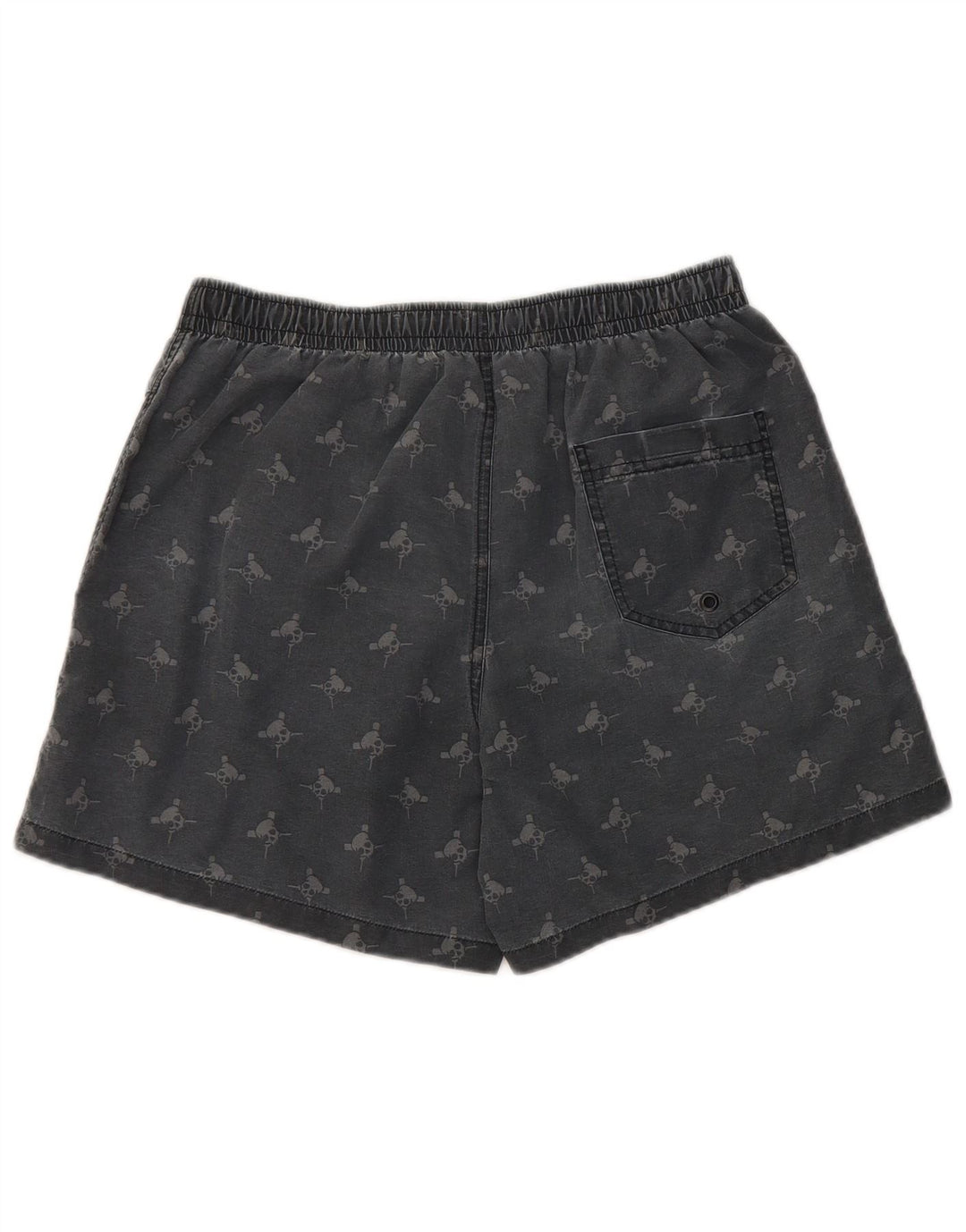 Pantaloni scurți de înot pentru bărbați Zara, cu model abstract, nailon gri mediu